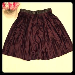 Trusardi Collection pleated plum skirt